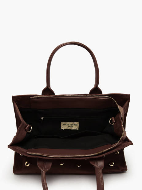 Handtas A4 Formaat Stud David jones Bruin stud CM7868 ander zicht 3